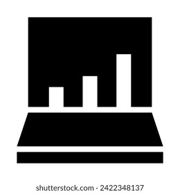 Growing bar graph icon sets