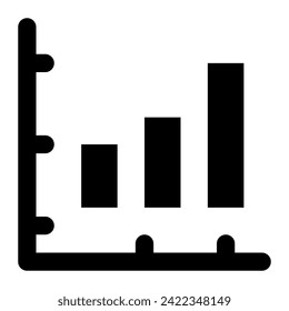 Growing bar graph icon sets