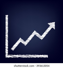 Growing bars graphic sign