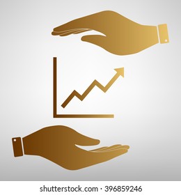 Growing bars graphic sign