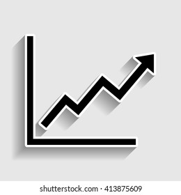 Growing bars graphic sign
