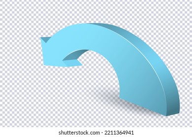 Growing Blue Arrow. Growth chart sign. Flexible arrow indication statistic. Colorful curve arrow of trend on transparent. Trading stock news impulses. Trade infographic. Realistic 3d vector design - Powered by Shutterstock - Get 15% off with code: PIKWIZARD15