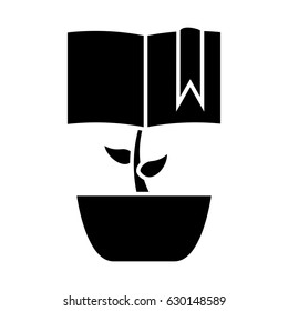 growing book icon
