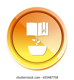 growing book icon