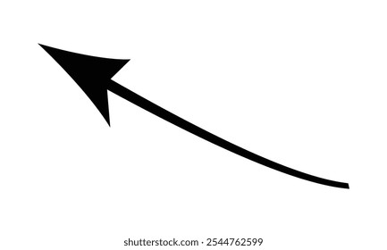 Growing business black arrow on white, Profit arrow, Vector illustration. Business concept, growing chart. Concept of sales symbol icon with arrow moving up. Economic Arrow With Growing Trend. EPS 10.