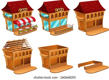 Growing business concept. Cafe. 