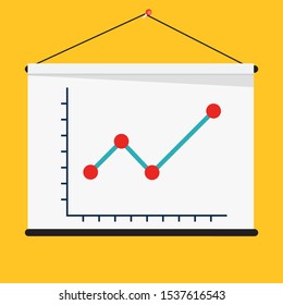 Growing business graph. Profit concept.Vector Illustration EPS10