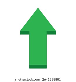 Growing business green 3d arrow going up. Profit arow Vector illustration. Business concept, growing chart. Concept of sales symbol icon with arrow moving up. Economic green Arrow With Growing Trend.