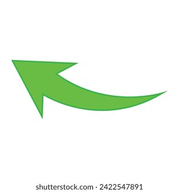 Growing business, green arrow isolated, Profit arrow, Vector illustration. Business concept, growing chart. Concept of sales symbol icon with arrow moving up. Vector illustration. Eps file 142.