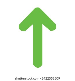 Growing business, green arrow isolated, Profit arrow, Vector illustration. Business concept, growing chart. Concept of sales symbol icon with arrow moving up. Vector illustration. Eps file 141.