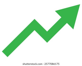 Growing business red arrow on white, Profit red arrow, Vector illustration.Business concept, growing chart. Concept of sales symbol icon with arrow moving up. Economic Arrow With Growing Trend.