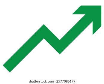 Growing business red arrow on white, Profit red arrow, Vector illustration.Business concept, growing chart. Concept of sales symbol icon with arrow moving up. Economic Arrow With Growing Trend.