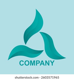 Growing chart business with creative shield logo gradient