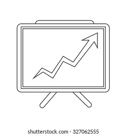 Growing Chart Presentation Icon