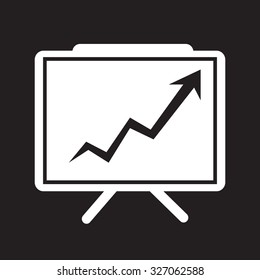 Growing Chart Presentation Icon