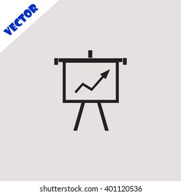 Growing Chart Presentation icon.