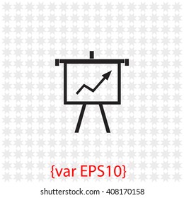 Growing Chart Presentation icon.