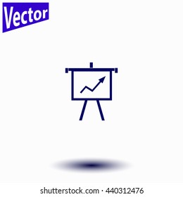 Growing Chart Presentation icon.