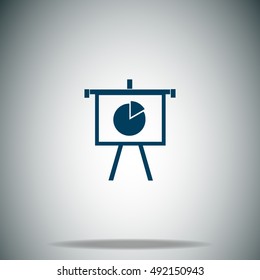 Growing Chart Presentation vector icon