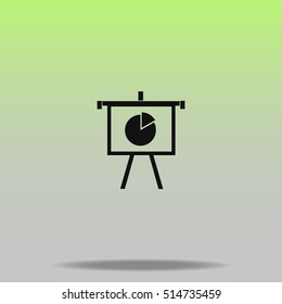Growing Chart Presentation vector icon