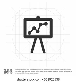 Growing chart presentation. Vector illustration in EPS10.

