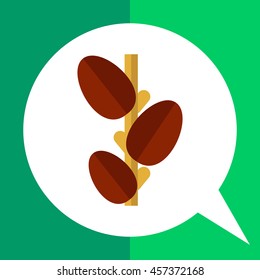 Growing coffee beans icon