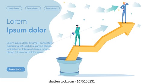 Personal creativo y eficaz para la empresa. Crear condiciones ideales para el crecimiento profesional de los empleados corporativos, el autodesarrollo y el aumento de la carrera. Ilustración de vectores planos de dibujos animados.