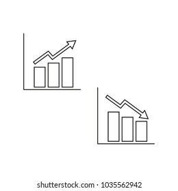 Growing falling schedules icons