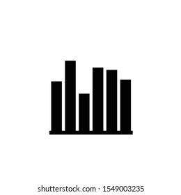 Growing graph black simple Icon