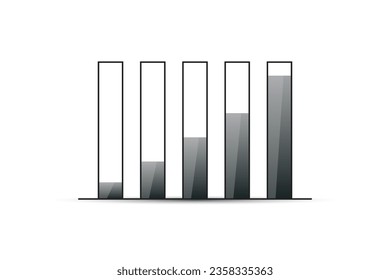 growing graph chart background_Vector_black Color