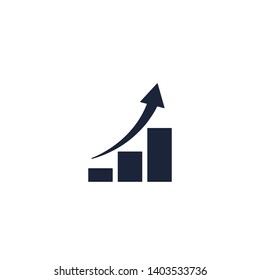 Chart Icon Increment Symbol Ascending Diagram: เวกเตอร์สต็อก (ปลอดค่า ...
