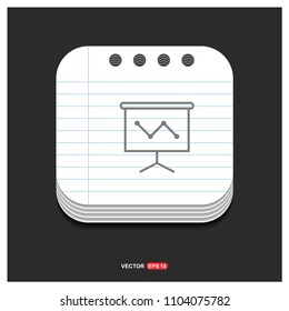 Growing graph icon