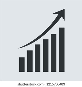 Growing graph Icon 