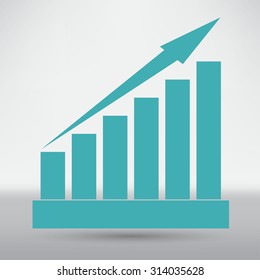 growing graph icon