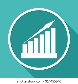 growing graph icon