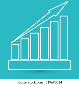 growing graph icon
