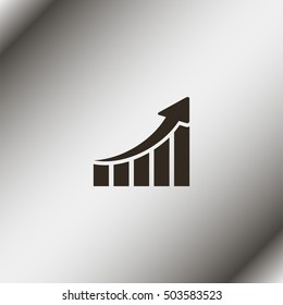 Growing graph icon