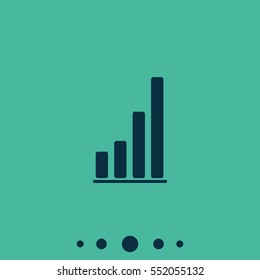 Growing graph icon.