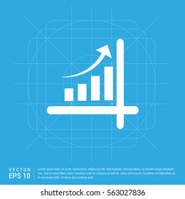 Growing graph icon