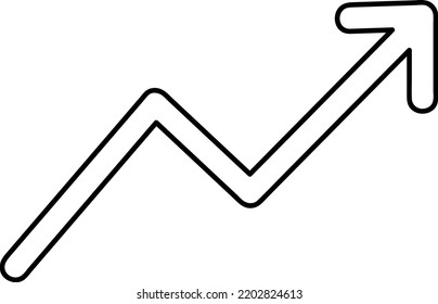 Growing graph icon. Bar chart. Infographic. Vector icon 