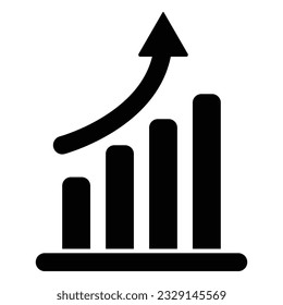 Growing Graph Icon, Bar Chart Icon, Infographic, Growths Chart Collection For Business Improvement Analytics, Diagram Symbol, Financial Profit Chart Bar Vector Illustration