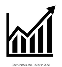 Growing Graph Icon, Bar Chart Icon, Infographic, Growths Chart Collection For Business Improvement Analytics, Diagram Symbol, Financial Profit Chart Bar Vector Illustration