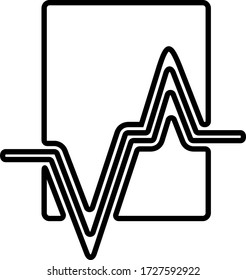 Wachsende Grafik-Ikone. Unternehmensstatistik, Finanzanalyse. Flachbild-Icon-Design.
