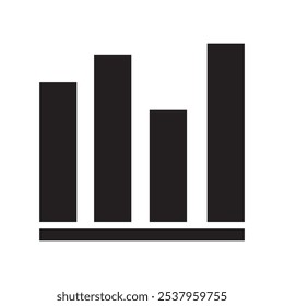 Ícone de gráfico crescente. Ícone Gráfico