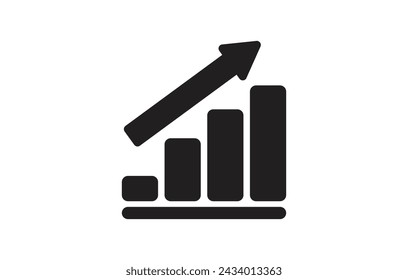 Growing graph Icon. Chart icon. diagram icon