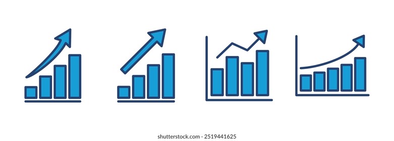 Growing graph Icon. Chart icon. diagram icon