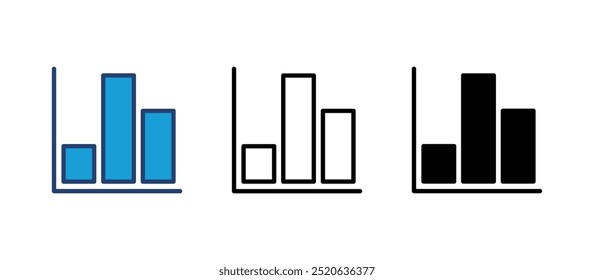 Icono de gráfico en crecimiento. Icono de gráfico. icono de diagrama