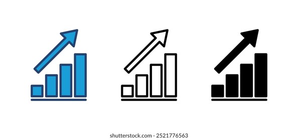 Growing graph Icon. Chart icon. diagram icon