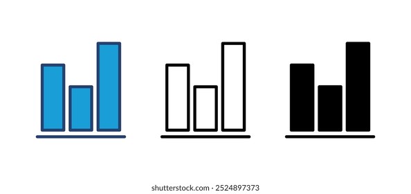 Ícone de gráfico crescente. ícone Gráfico. ícone de diagrama