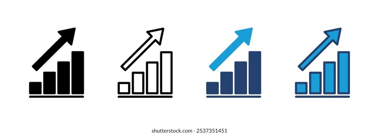 Growing graph Icon. Chart icon. diagram icon